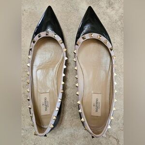 Authentic Valentino Rockstud Ballet Flats Size 39